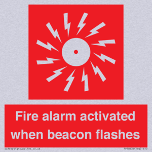 Fire alarm activated when beacon flashes